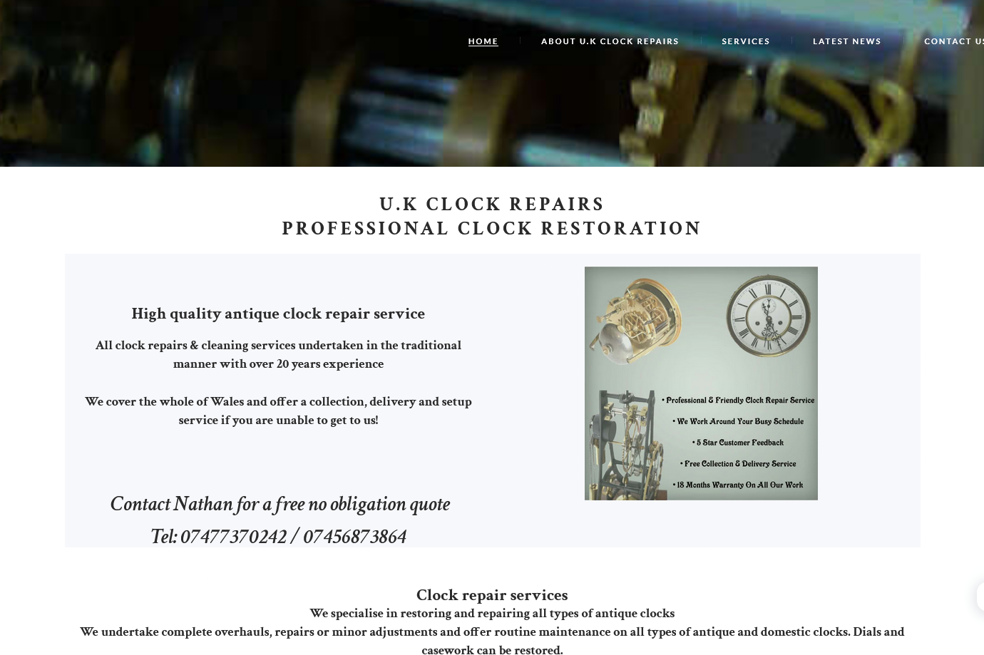 Screenshot 2025-08-15 at 04-15-40 Uk Clock Repairs & Restorations Professional Clock Cleaning Wales Screenshot 2025-08-15 at 04-15-40 Uk Clock Repairs & Restorations Professional Clock Cleaning Wales
